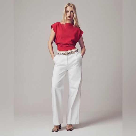 NWT J. Crew Wide-leg essential jean in white - Picture 9 of 15